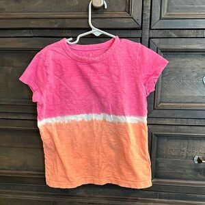 Crewcuts M 8-9 (true size 6-7) Pink and Orange Tie-Dye T-Shirt